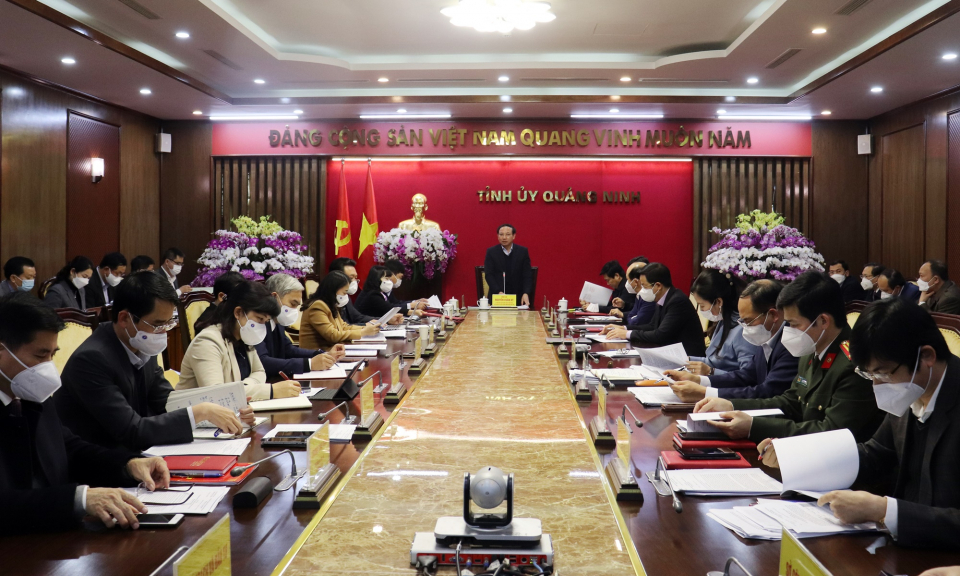 Giao ban Thường trực Tỉnh ủy