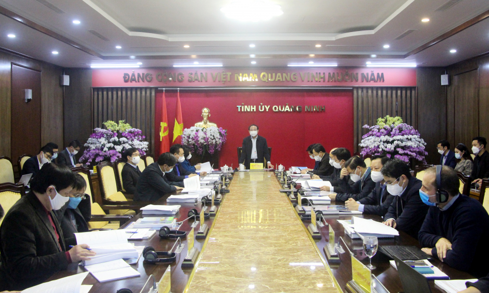 Hội nghị Ban Thường vụ Tỉnh ủy