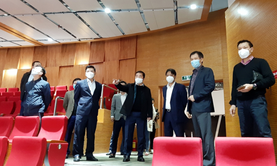 越南文体旅游部工作代表团与我省就31届东盟奥运会筹备工作进行视察