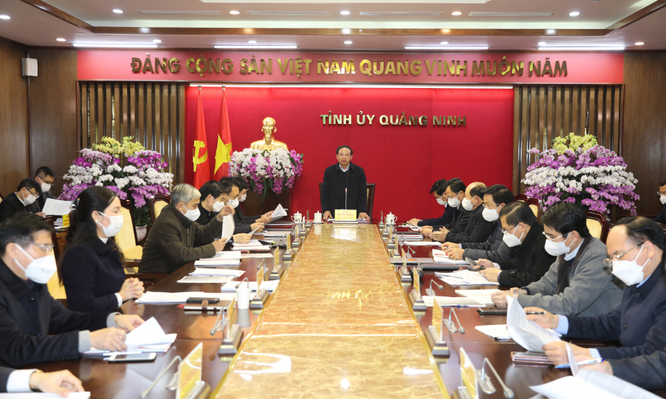 Giao ban Thường trực Tỉnh ủy