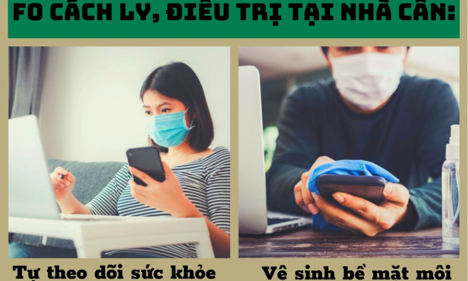 Bộ Y tế hướng dẫn F0 cách ly tại nhà tránh lây cho người ở cùng