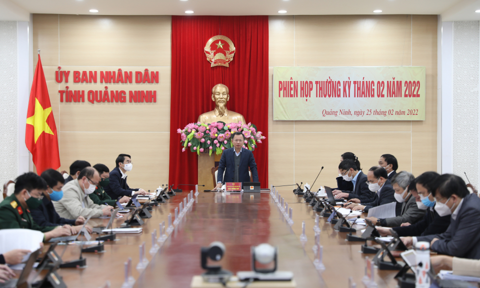 UBND tỉnh họp thường kỳ tháng 2