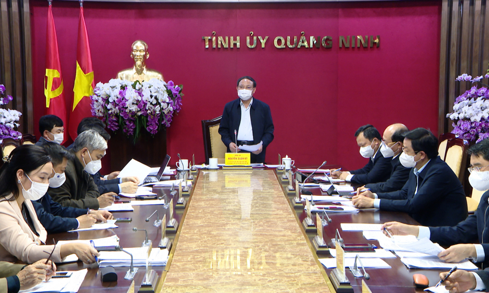 Thường trực Tỉnh ủy giao ban công tác tuần