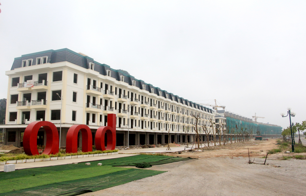 65 căn hộ cao cấp tại Khu đô thị Ao Tiên đang được chủ đầu tư tích cực hoàn thiện. Ảnh: Mạnh Trường