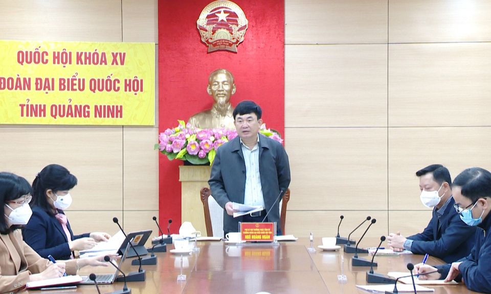 Đoàn Đại biểu Quốc hội tỉnh thống nhất chương trình giám sát 