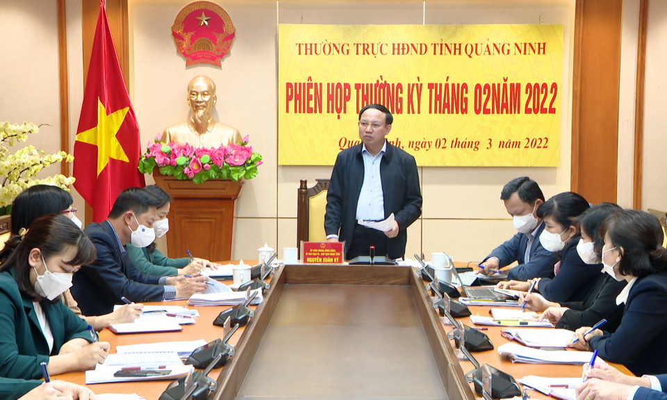 Thường trực HĐND tỉnh họp thường kỳ tháng 2 năm 2022