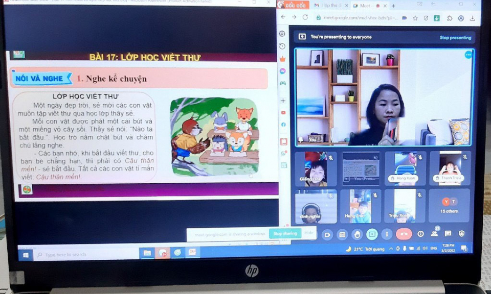 “Dừng đến trường, không dừng việc học”