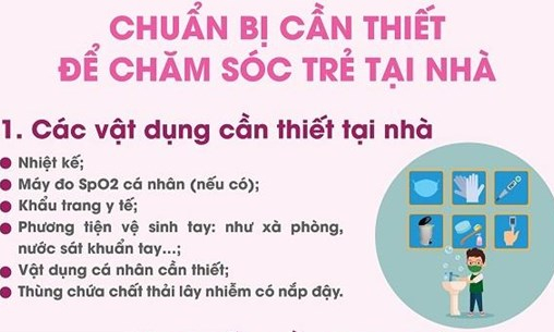 Những thông tin cần biết khi chăm sóc trẻ em mắc COVID-19 tại nhà