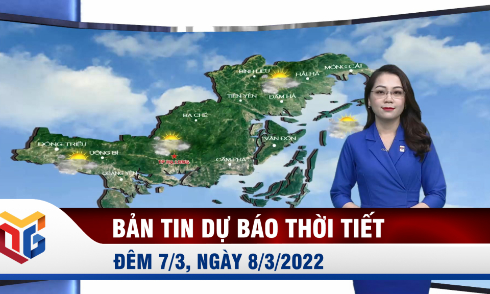 Dự báo thời tiết đêm 7/3, ngày 8/3/2022