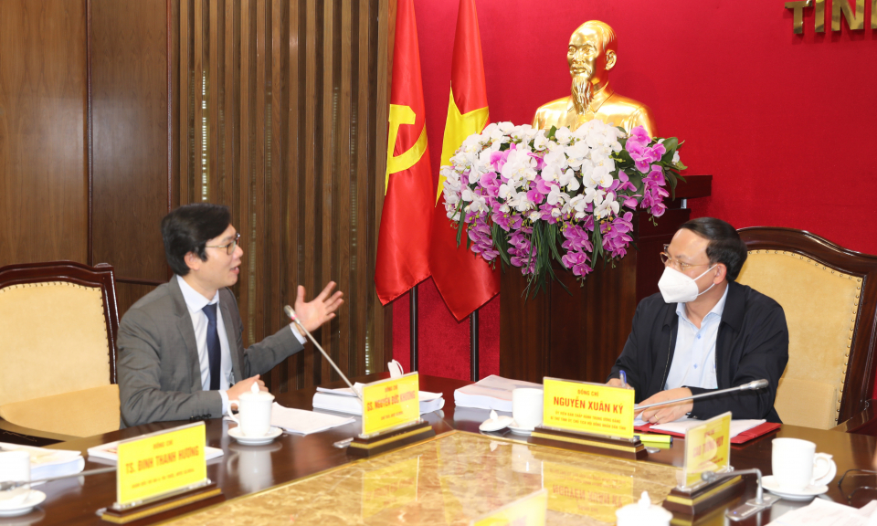 Tỉnh Quảng Ninh làm việc với Tổ chức Khoa học và chuyên gia Việt Nam toàn cầu