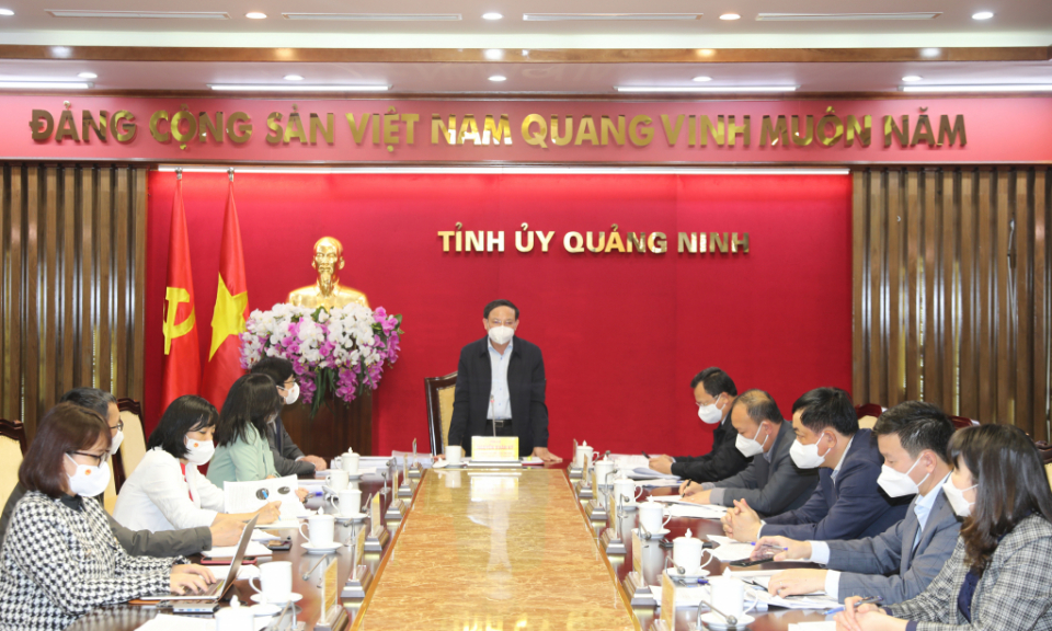 Tỉnh Quảng Ninh làm việc với Tổ chức Khoa học và chuyên gia Việt Nam toàn cầu