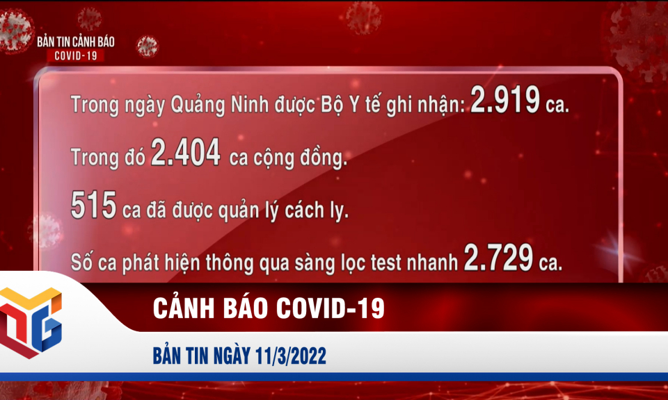 Bản tin cảnh báo Covid-19 ngày 11/3/2022