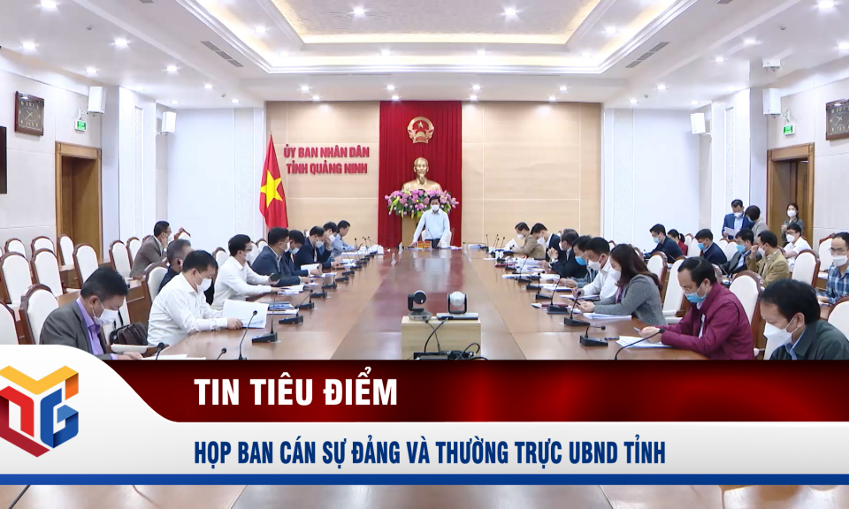 Họp Ban cán sự Đảng và Thường trực UBND tỉnh