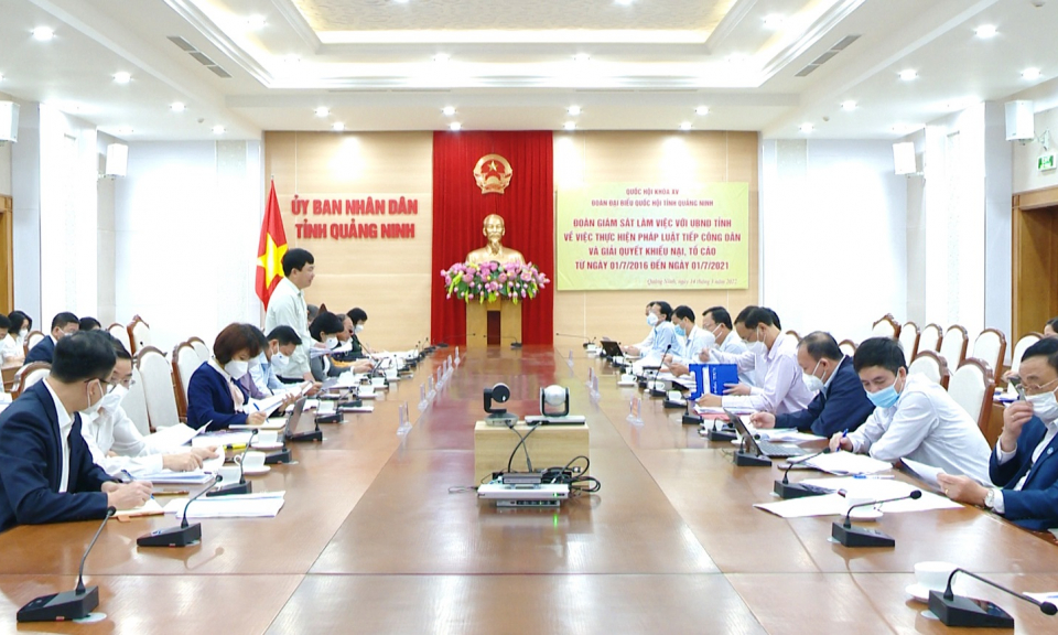 Đoàn Đại biểu Quốc hội tỉnh giám sát việc thực hiện pháp luật về tiếp công dân, giải quyết khiếu nại, tố cáo
