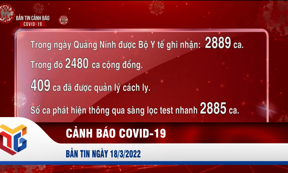 Bản tin cảnh báo Covid-19 ngày 18/3/2022