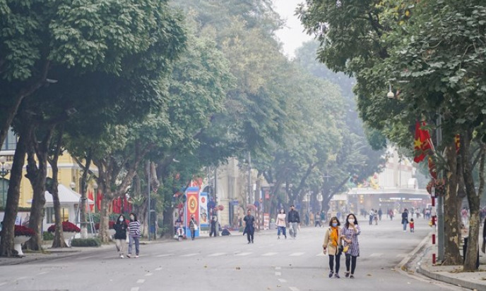 Khu vực Bắc Bộ có nơi trên 29 độ C, trời lạnh về đêm và sáng sớm