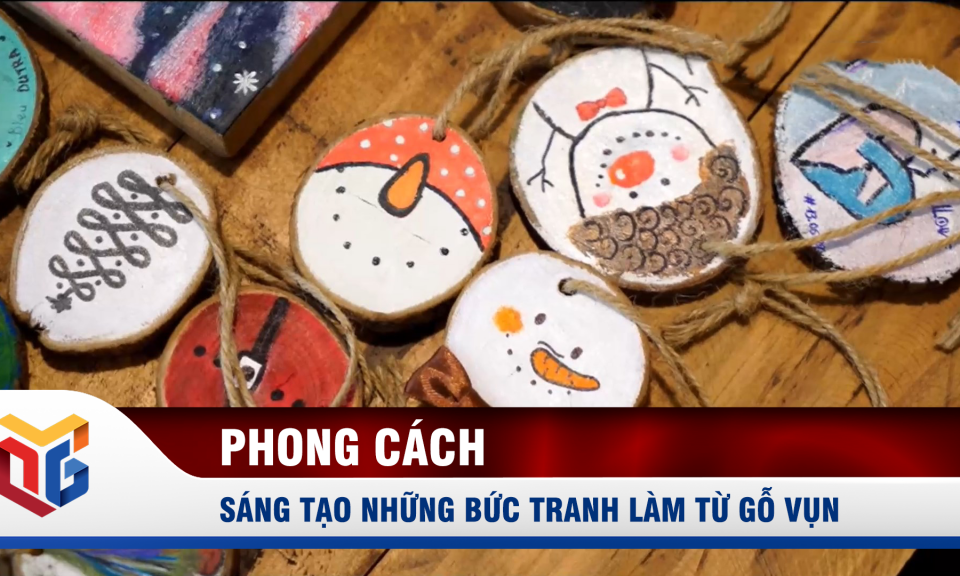 Sáng tạo những bức tranh làm từ gỗ vụn