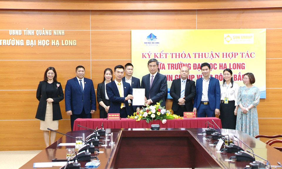 Đại học Hạ Long và Sun Group vùng Đông Bắc ký kết thỏa thuận hợp tác