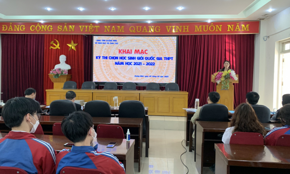Quảng Ninh có 48 giải tại Kỳ thi chọn học sinh giỏi quốc gia