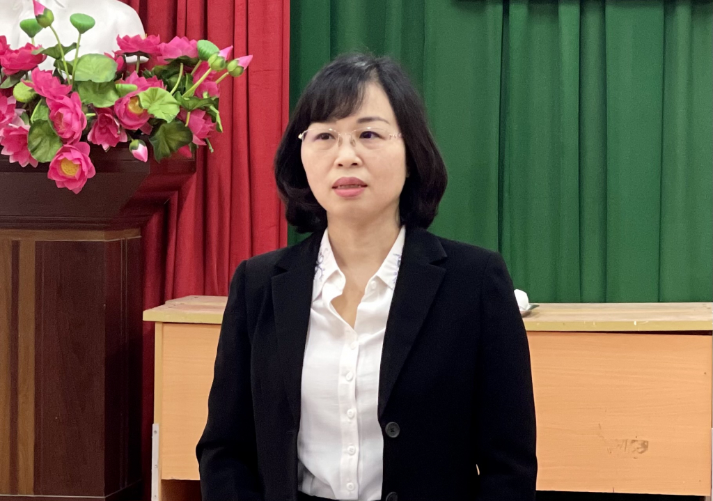  Đc Trịnh Thị Minh Thanh, Phó Bí thư Tỉnh ủy phát biểu tại cuộc họp