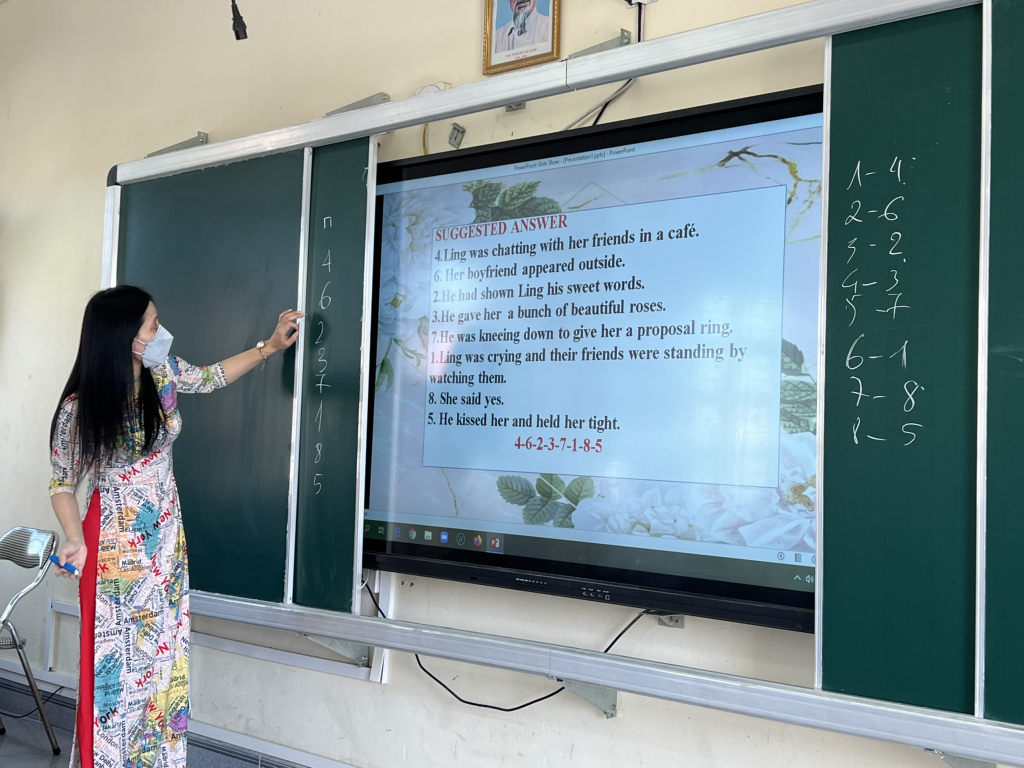 Việc khởi động tiết học được đổi mới đã đem lại cho học sinh nhiều hứng thú học tập.