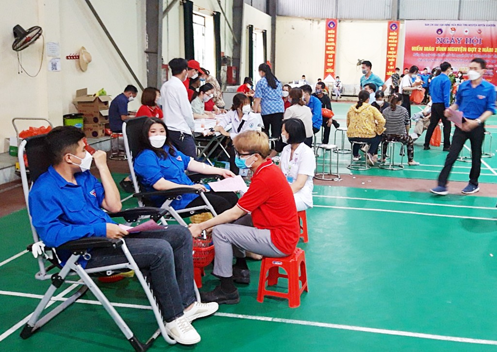 Đông đảo đoàn viên thanh niên, tình nguyện viên CTĐ tham gia Ngày hội HMTN đợt 2 huyện Vân Đồn năm 2022.