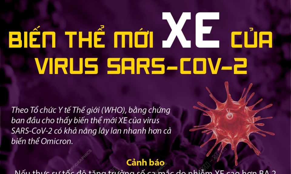 Biến thể mới XE của virus SARS-CoV-2