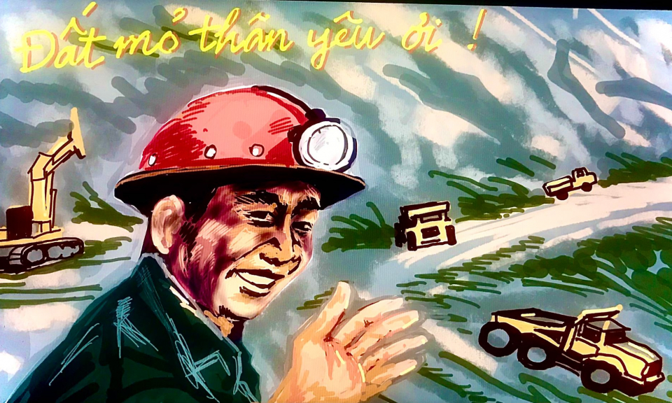 Nhà báo Huỳnh Dũng Nhân và bộ tranh về người thợ lò