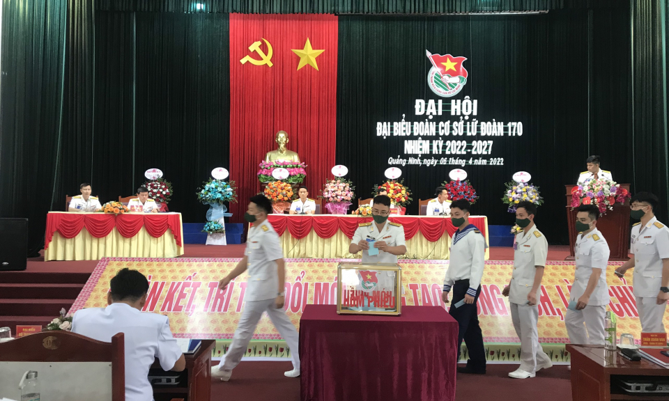 Đại hội Đại biểu Đoàn cơ sở Lữ đoàn 170 nhiệm kỳ 2022-2027
