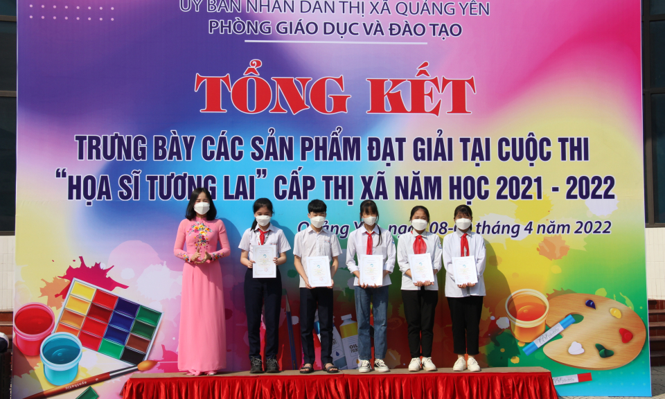 Thị xã Quảng Yên: 65 tác phẩm được công nhận và trao giải cuộc thi “Họa sĩ tương lai”