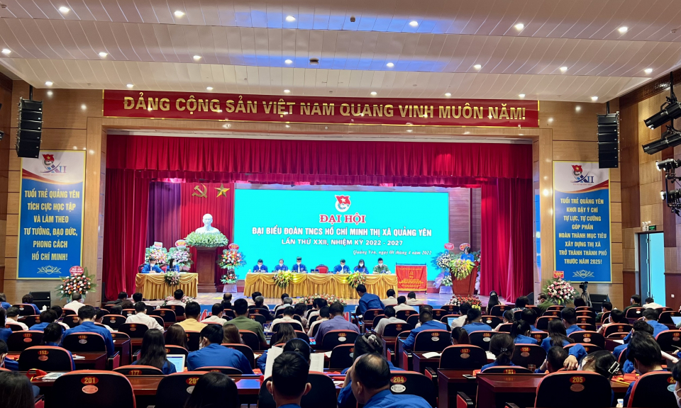 Đại hội Đại biểu Đoàn TNCS Hồ Chí Minh TX Quảng Yên lần thứ XXII, nhiệm kỳ 2022-2027