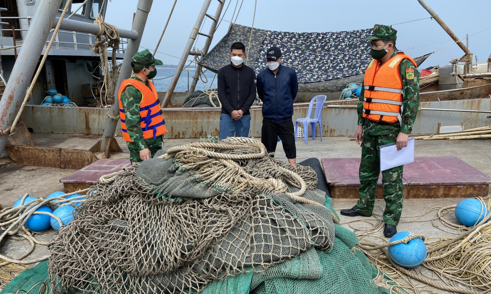 Cô Tô: Phát hiện 6 phương tiện vi phạm quy định về khai thác thủy sản