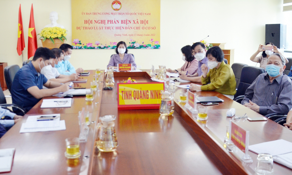 Hội nghị toàn quốc phản biện xã hội dự thảo Luật thực hiện dân chủ ở cơ sở