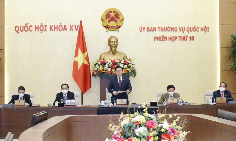 Khai mạc Phiên họp thứ 10 của Ủy ban Thường vụ Quốc hội