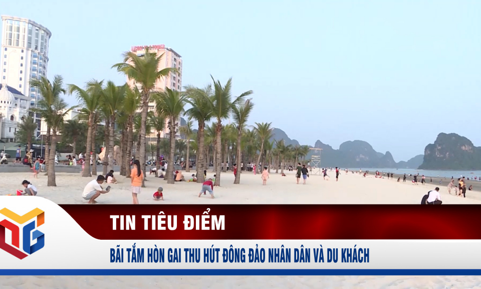 Bãi tắm Hòn Gai thu hút đông đảo nhân dân và du khách