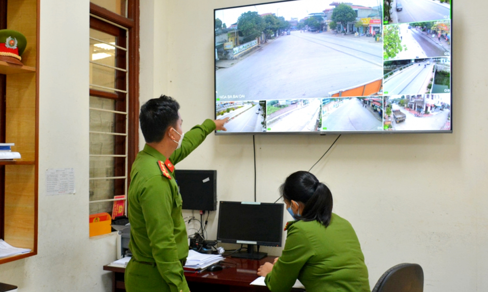 Mô hình camera an ninh phường Thanh Sơn