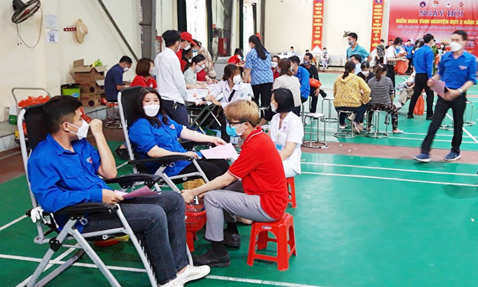 Huyện Vân Đồn: Tiếp nhận 199 đơn vị máu