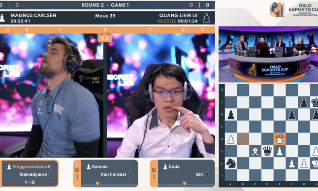 Quang Liêm lần đầu thắng Vua cờ Carlsen
