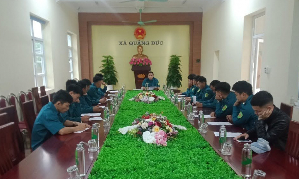 Chỉ huy trưởng quân sự xã nhiệt huyết