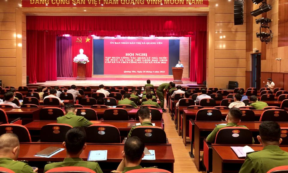 Quảng Yên: Tập huấn công tác quản lý Nhà nước về PCCC