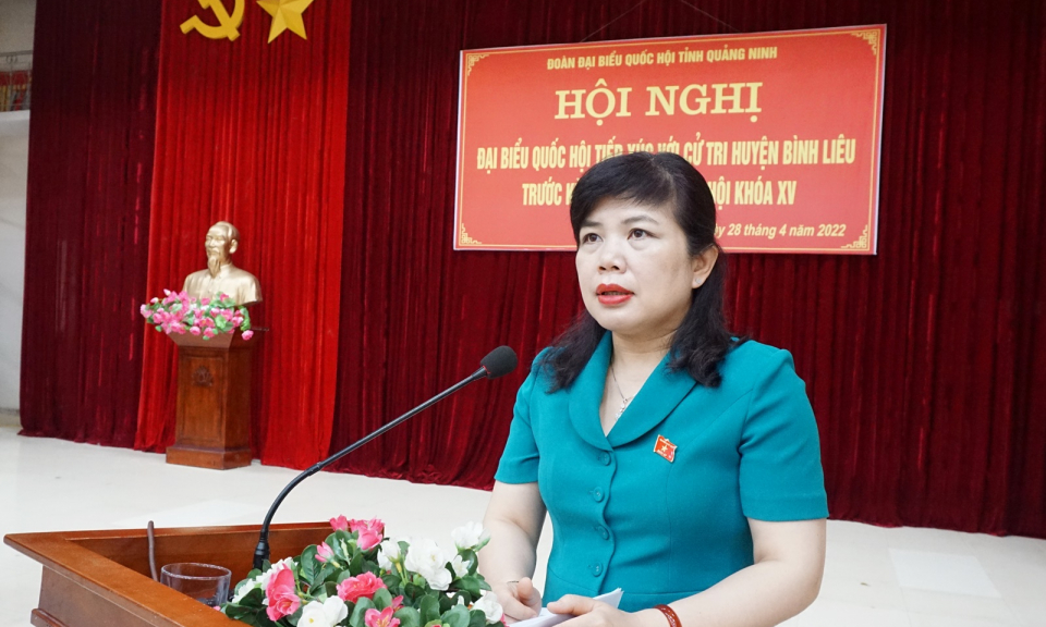 Đại biểu Quốc hội tiếp xúc cử tri huyện Bình Liêu