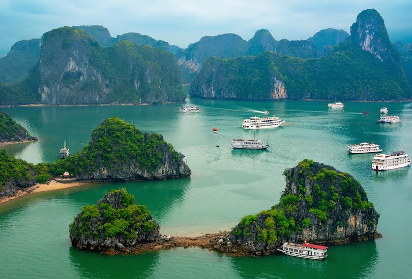 The world heritage site of Ha Long Bay