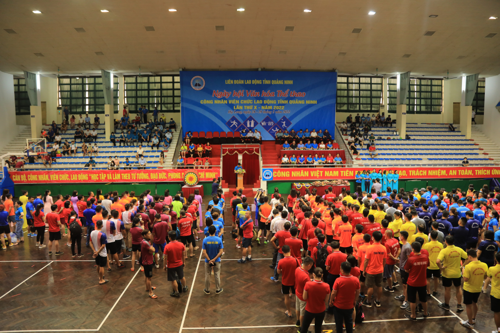 Quang cảnh ngày hội Văn hóa, Thể thao CNVCLĐ tỉnh Quảng Ninh lần thứ V năm 2022