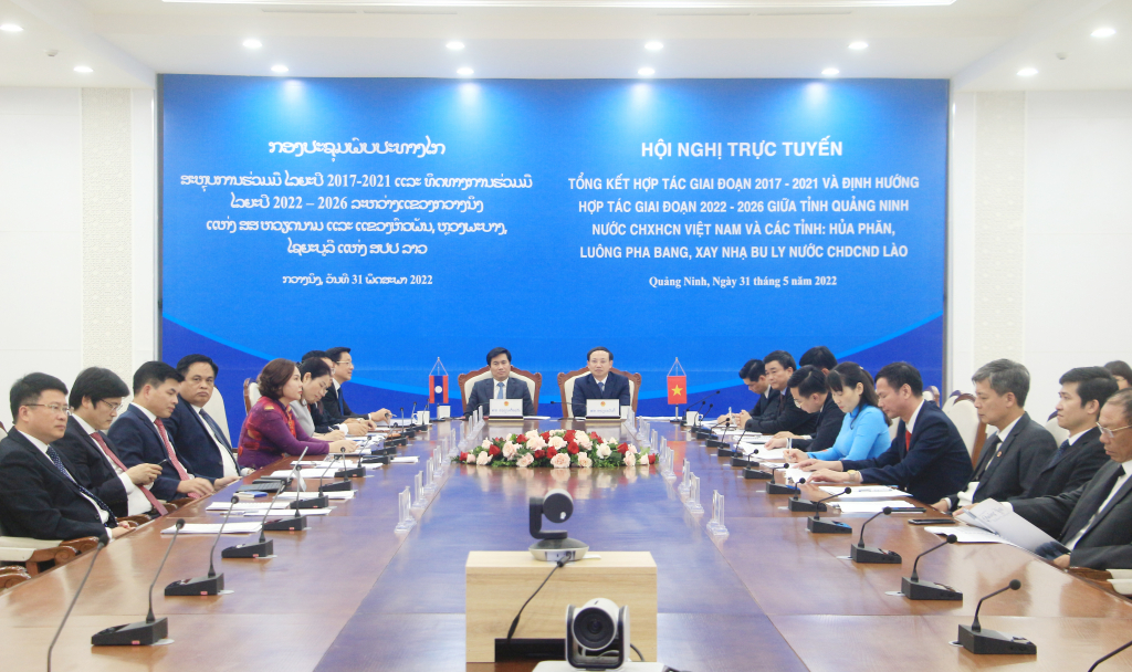 Các đại biểu tham dự hội nghị tại điểm cầu tỉnh Quảng Ninh.