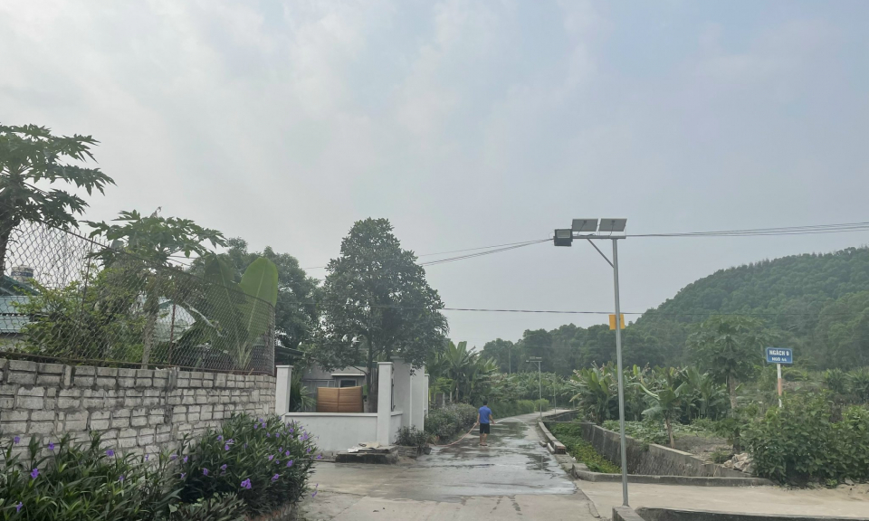 Thắp sáng tuyến đường bằng sức dân