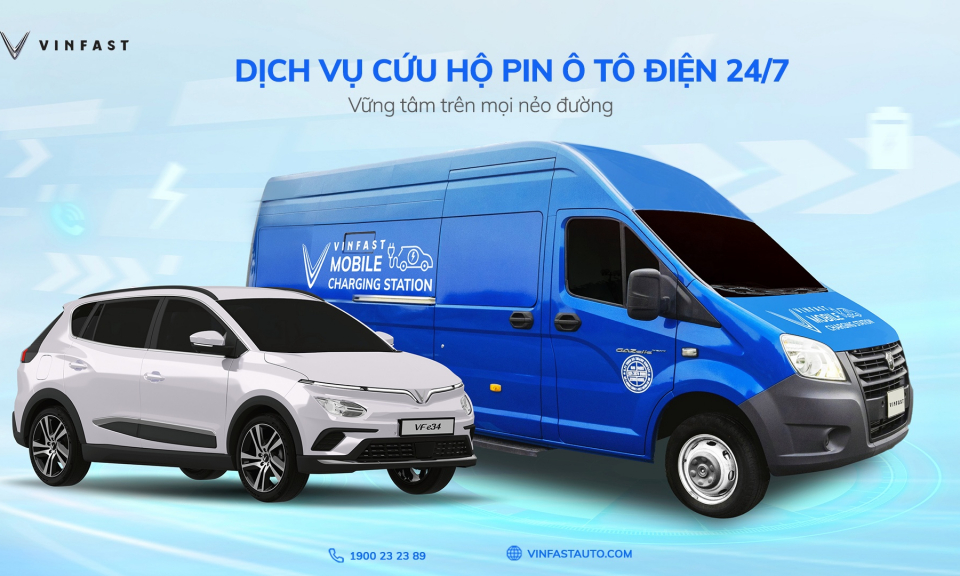 Vinfast triển khai dịch vụ cứu hộ pin ô tô điện 24/7