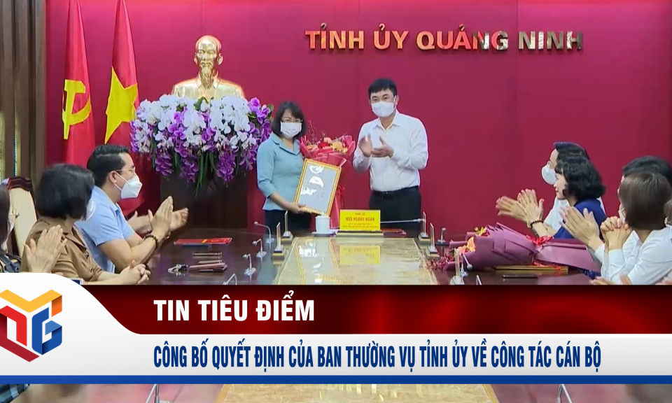 Công bố quyết định của Ban Thường vụ Tỉnh ủy về công tác cán bộ