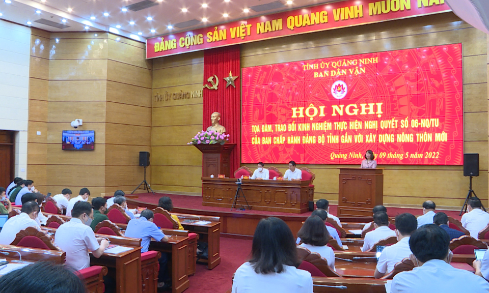 Tọa đàm, trao đổi kinh nghiệm thực hiện Nghị quyết số 06-NQ/TU gắn với xây dựng nông thôn mới