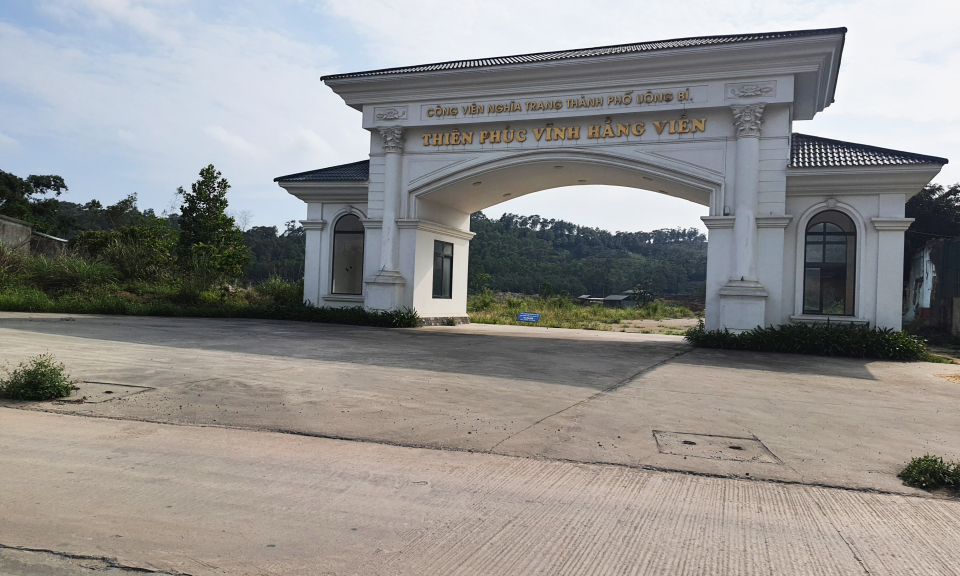 Xây dựng Công viên nghĩa trang Thiên Phúc Vĩnh Hằng Viên: TP Uông Bí cân nhắc phương án điều chỉnh vị trí dự án