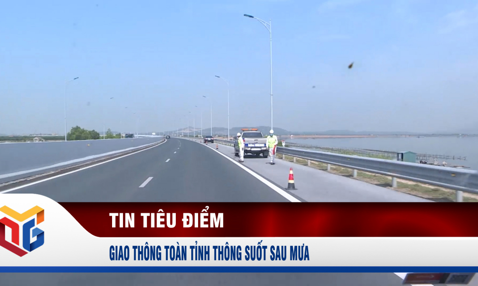 Giao thông toàn tỉnh thông suốt sau mưa